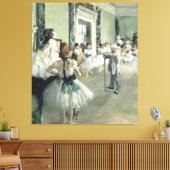 De baletklasse Edgar Degas Canvas Afdruk (Insitu (Woonkamer))