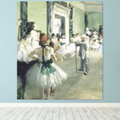 De baletklasse Edgar Degas Canvas Afdruk (Insitu (Houten vloer))