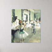 De baletklasse Edgar Degas Canvas Afdruk (Voorkant)