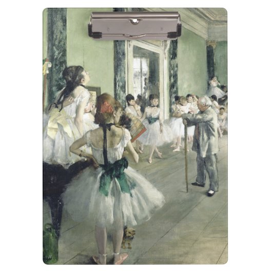 De baletklasse Edgar Degas Klembord (Voorkant)