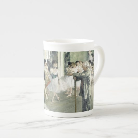 De baletklasse Edgar Degas Porselein Kop (Voorkant rechts)