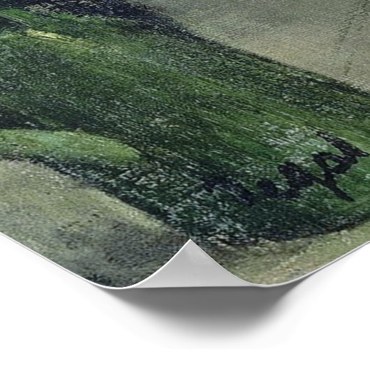 De baletklasse Edgar Degas Poster (Hoek)