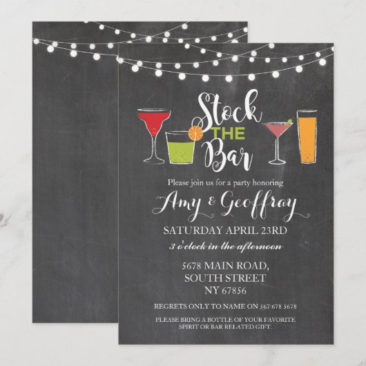 De balie van de Partij van het Verloving nodigt ui Kaart (Voorkant / Achterkant)