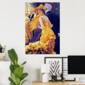 De Ball ~ James Tissot ~ Fine Art Canvas print. Poster (Thuiskantoor)