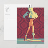 De Ballerina Briefkaart (Voorkant / Achterkant)
