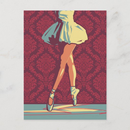 De Ballerina Briefkaart (Voorkant)
