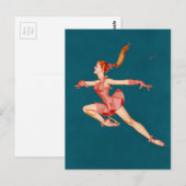 DE BALLERINA ~ BRIEFKAART (Voorkant / Achterkant)