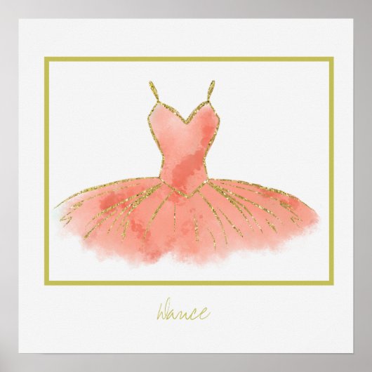 De Ballerina Dansposter Poster (Voorkant)