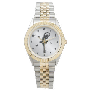 De ballerina Gepersonaliseerde Aantallen van w Horloge