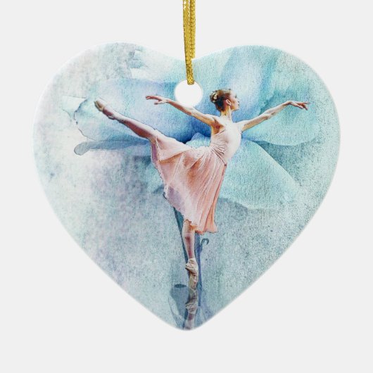 De Ballerina Keramisch Ornament (Voorkant)