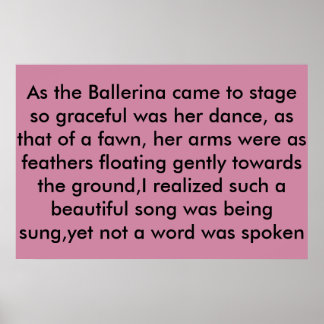 de ballerina poster