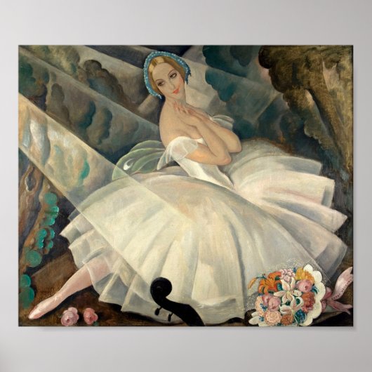 De Ballerina Ulla Poulsen - Gerda Wegener Poster (Voorkant)