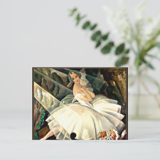 De Ballerina Ullal Poulsen in Ballet Chopiniana Briefkaart (Staand voorkant)