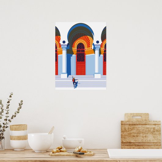 De Ballerina van Algiers Poster (Keuken)