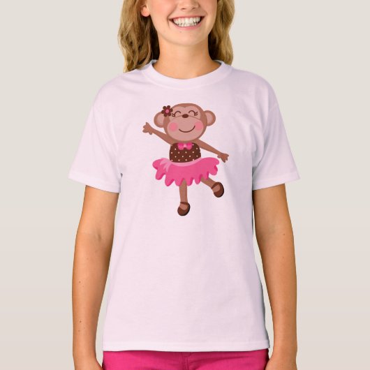De Ballerina van de aap T-shirt (Voorkant)