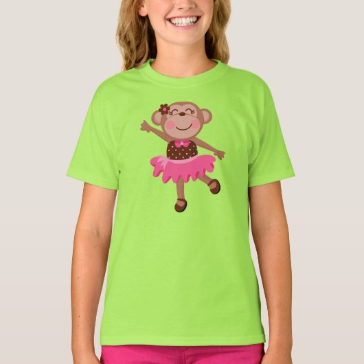 De Ballerina van de aap T-shirt (Voorkant)