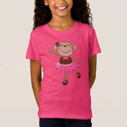 De Ballerina van de aap T-shirt (Voorkant)