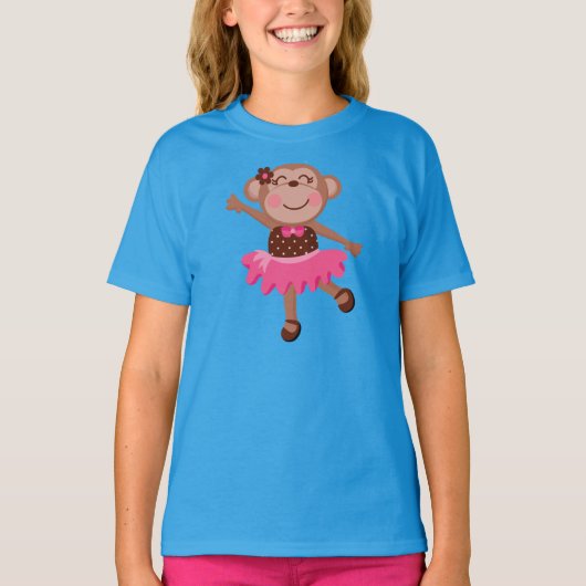 De Ballerina van de aap T-shirt (Voorkant)