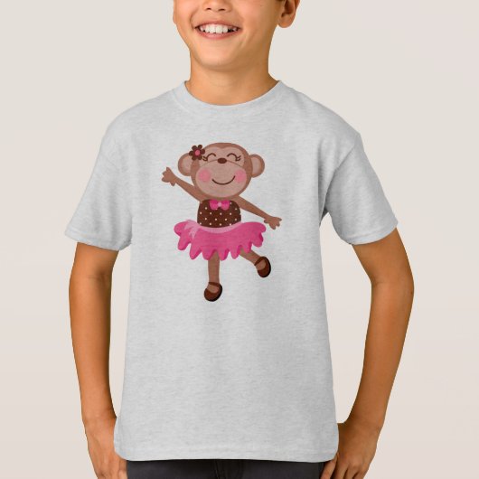 De Ballerina van de aap T-shirt (Voorkant)