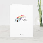 De Ballerina van de Leraar van de Dans van het Feestdagen Kaart (Achterkant)