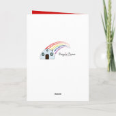 De Ballerina van de Leraar van de Dans van het Feestdagen Kaart (Achterkant)