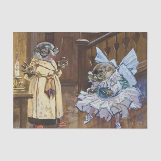 “De Ballerina” van Harry Rountree Tissuepapier (Voorkant)