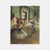 De balletklasse, 1874 Edgar Degas Fleece Deken (Voorkant)