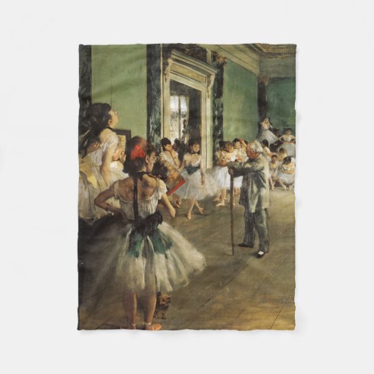 De balletklasse, 1874 Edgar Degas Fleece Deken (Voorkant)