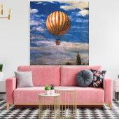 De ballon, 1878 canvas afdruk (Insitu (Woonkamer))