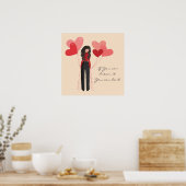 De ballonnen dromen dat het inspirerend doet poster (Keuken)