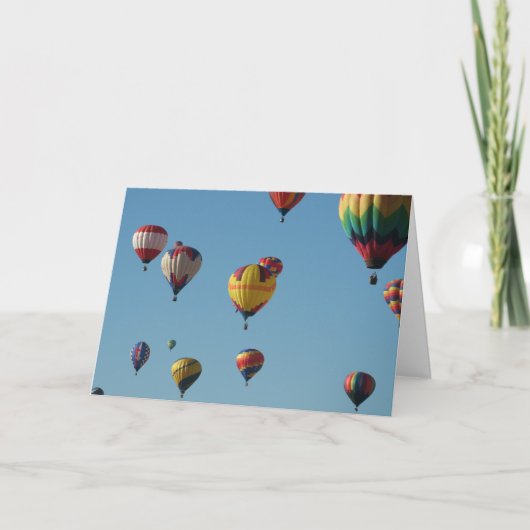 De Ballons van de hete Lucht Kaart (Voorkant)