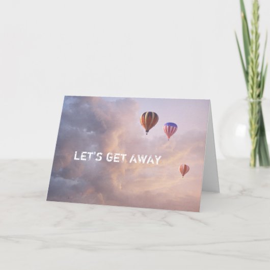 De Ballons van de hete Lucht Kaart (Voorkant)