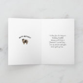 De Ballons van Keeshond en van de Verjaardag Kaart (Binnen)