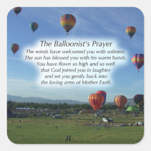 De ballonvaarder's prayer Stickers