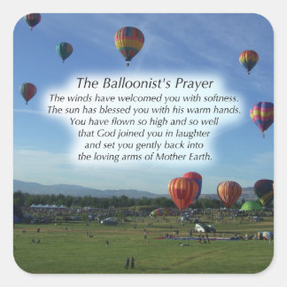 De ballonvaarder's prayer Stickers