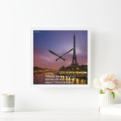 de Balzac citaat over de muur in Parijs Vierkante Klok (Huis)