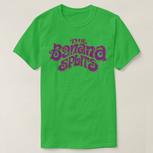 De banaan splitst typografisch ontwerp V2 T-shirt (Design voorkant)