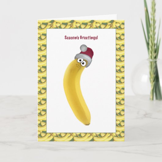 De Banaan van Kerstmis! Feestdagen Kaart (Voorkant)