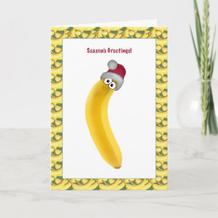 De Banaan van Kerstmis! Feestdagen Kaart