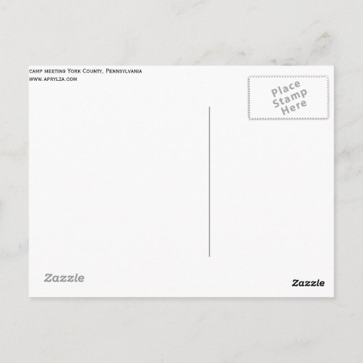 De Banana Bunch: Camp Meeting uit 1930 Briefkaart (Achterkant)