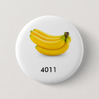 De bananen zien er goed genoeg uit om te eten. ronde button 5,7 cm