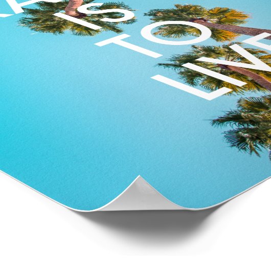 De band aan reis is om Citaat te leven Poster (Hoek)