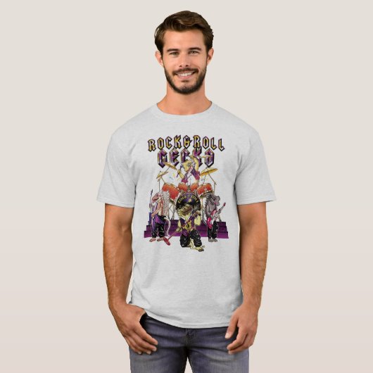De band op het podium t-shirt (Voorkant volledig)