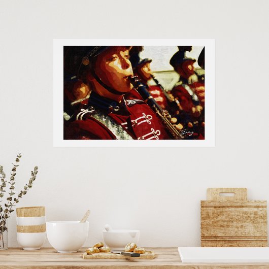 De band poster (Keuken)