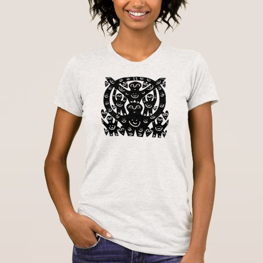 De band-regenbooggeluk Kitten ja T-shirt (Voorkant)