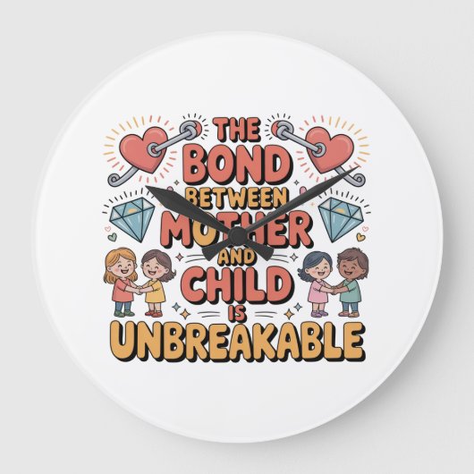 De band tussen moeder en kind is onbreekbaar grote klok (Voorkant)