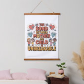 De band tussen moeder en kind is onbreekbaar hangend wandkleed (Slaapkamer)