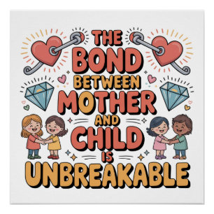 De band tussen moeder en kind is onbreekbaar perfect poster