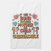 De band tussen moeder en kind is onbreekbaar theedoek (Verticaal)