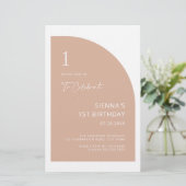 De Band van de begroting Nodig Roze 1e verjaardag  (Staand voorkant)